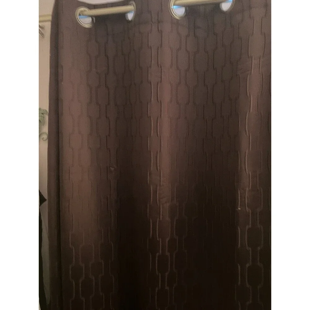 2- 50 X 108 GROMMET FULLY LINED PLUM  BLACKOUT CURTAINS